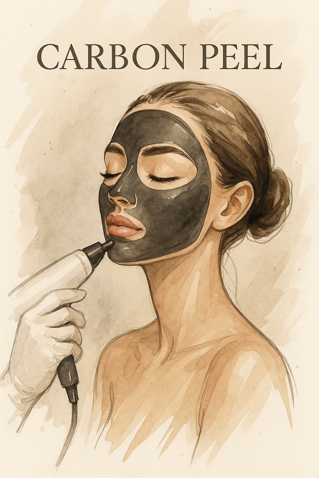 Carbon Peel - Hollywood Peel Ilustračný Obrázok Procedúry